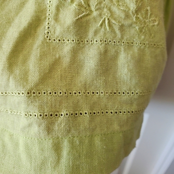 Jane Ashley Embroidered Button Up Blouse - Picture 5 of 13